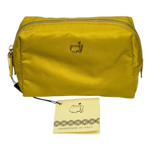 Masters Golden Yellow Made in Italy Collection Nylon Zippered Pouch 