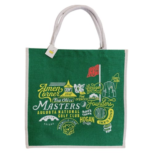 Masters Green Collage Jute Bag