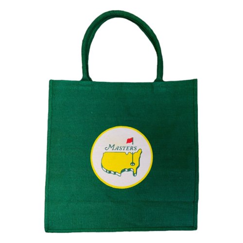 Masters Green Jute Bag with Circle Logo 