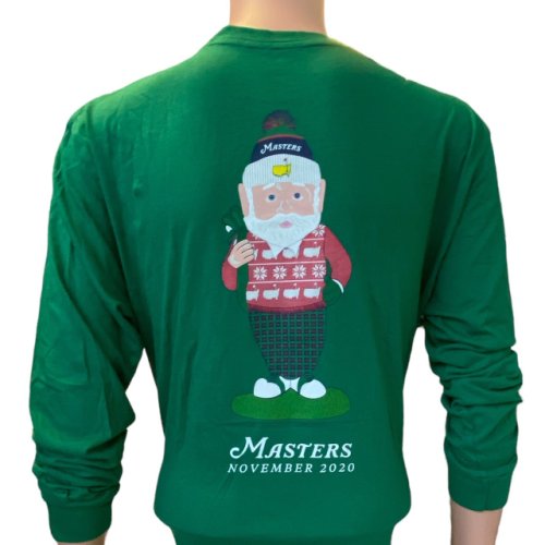 Masters Green Long Sleeve Holiday Gnome T-Shirt - November 2020 