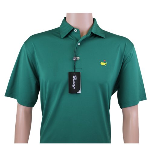 Masters Green Performance Tech Golf Shirt Polo 