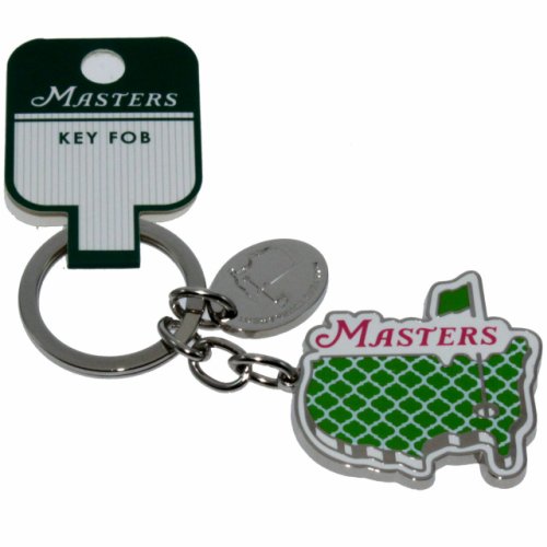 Masters Green & Pink Fancy Logo Metal Key Chain 