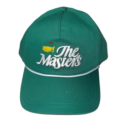 Masters Green Rope Hat with Retro Script 