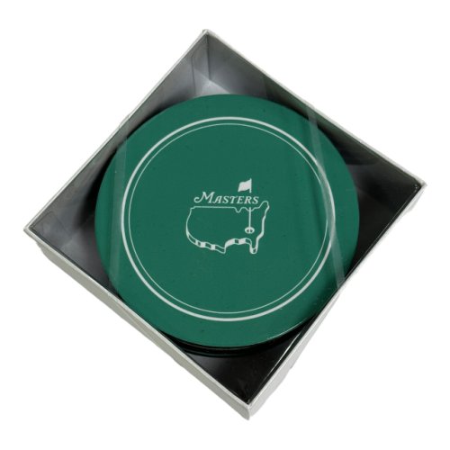Masters Green Round Coasters - Set of 8 