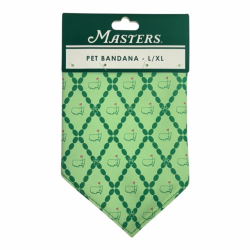 Masters Green with Pink Flag Pet Bandana 