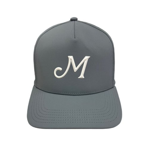 Masters Grey Performance Tech Rubber Big "M" Hat with Perforated Back 