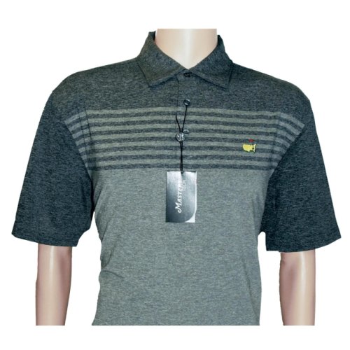 Masters Grey Tech Shirt with Charcoal Top and Stripes 