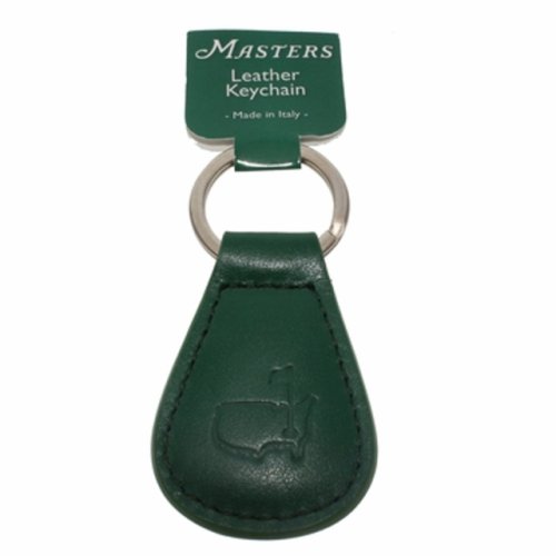 Masters Italian Leather Green Key Fob 