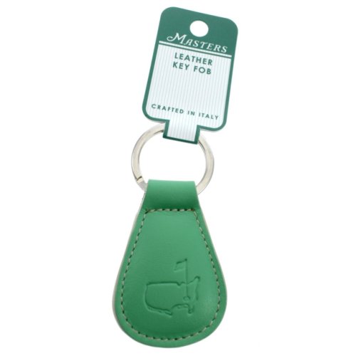 Masters Italian Leather Pale Green Key Fob 