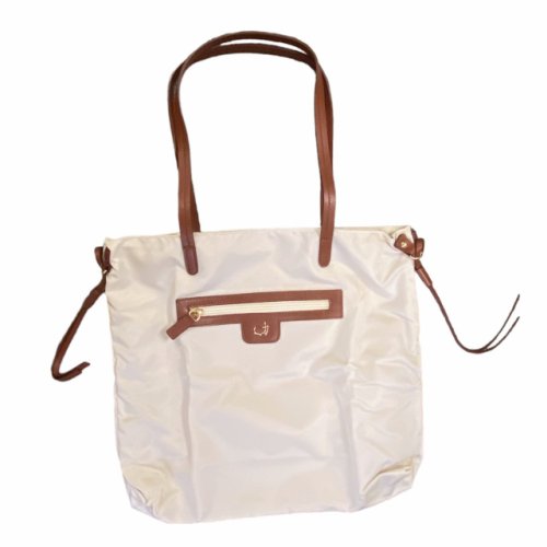 Masters Ivory Made in Italy Collection Nylon Packable Tote Bag 