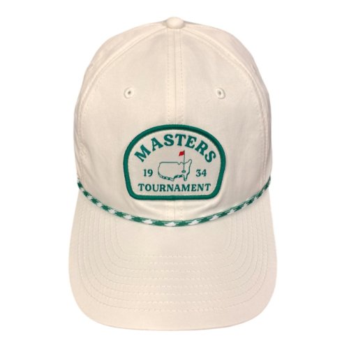 Masters Ivory Performance Tech Retro Woven Patch Rope Hat (Green & White Rope) 