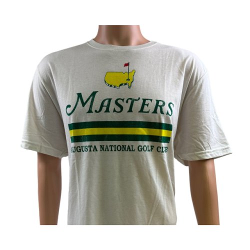 Masters Ivory T-shirt with Distressed Logo 