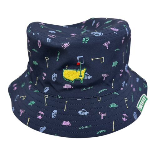 Masters Kids Youth Fit Navy Blue Augusta Icons Bucket Hat 