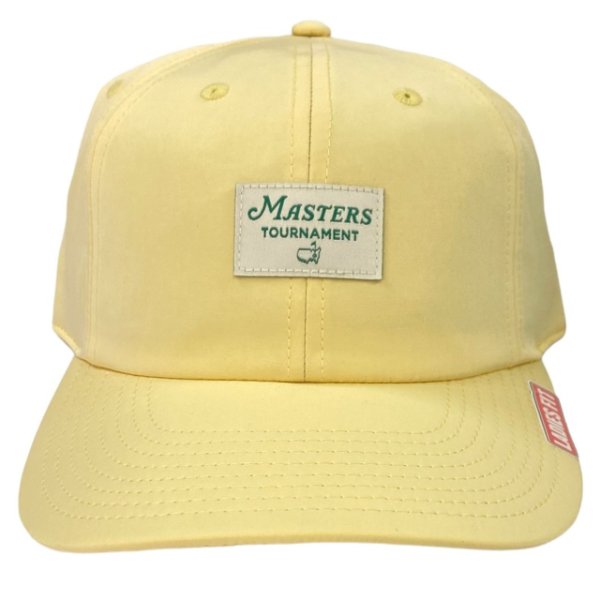 Masters Ladies Butter Yellow Woven Patch Performance Hat 