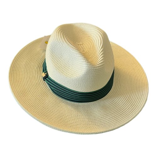 Masters Ladies Fit Dorfman Pacific Straw Hat with Navy and Green Ribbon Band 