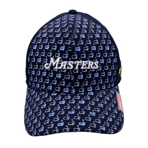 Masters Ladies Navy Mini Logo Pattern Performance Tech Hat 