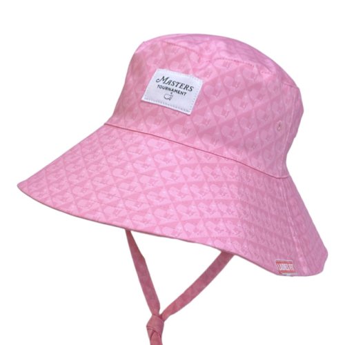 Masters Ladies Pink Tonal Logo Pattern Floppy Sun Hat 