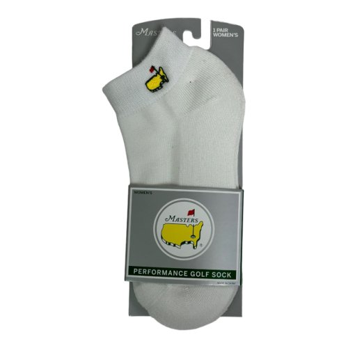 Masters Ladies White Ankle Performance Golf Socks 