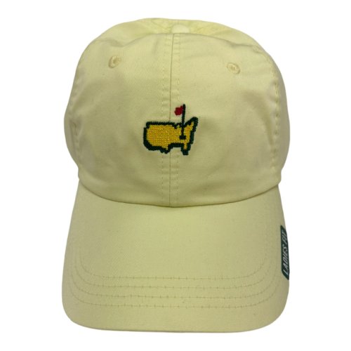 Masters Ladies Yellow Cotton Cross Stitch Logo Hat 