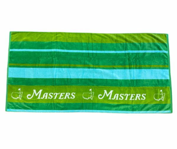 Masters Light Blue and Green Beach Towel 
