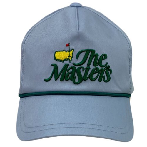 Masters Light Blue Rope Hat with Retro Script 