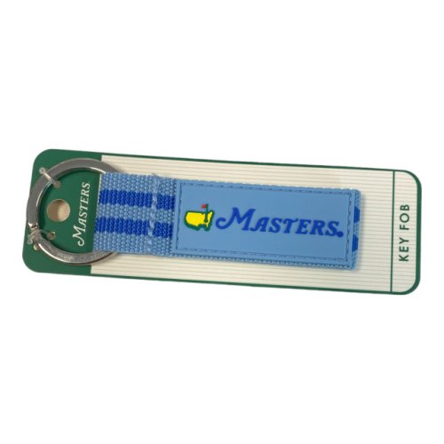 Masters Light Blue Webbed Key Fob with Blue Stripe 