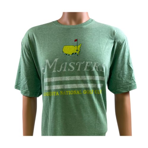 Masters Light Green T-shirt with Distressed Logo 