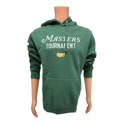 Masters Logo Cotton Blend Green Hoodie 