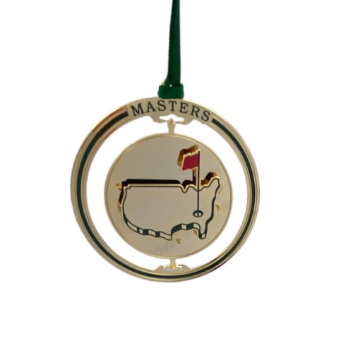 Masters Logo Spinning Circle 3D Decorative Holiday Ornament 