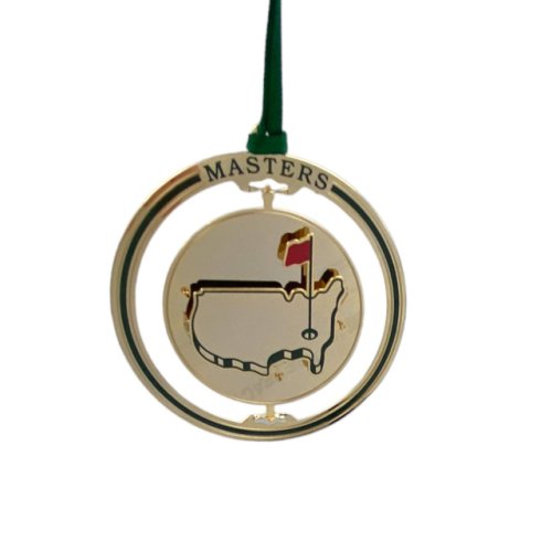 Masters Logo Spinning Circle Decorative Holiday Ornament 