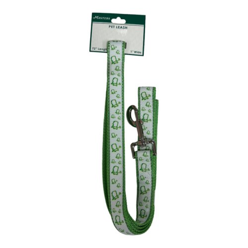 Masters Logo White Dog Leash