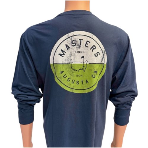 Masters Long Sleeve Navy T-Shirt with Two Tone Logo 