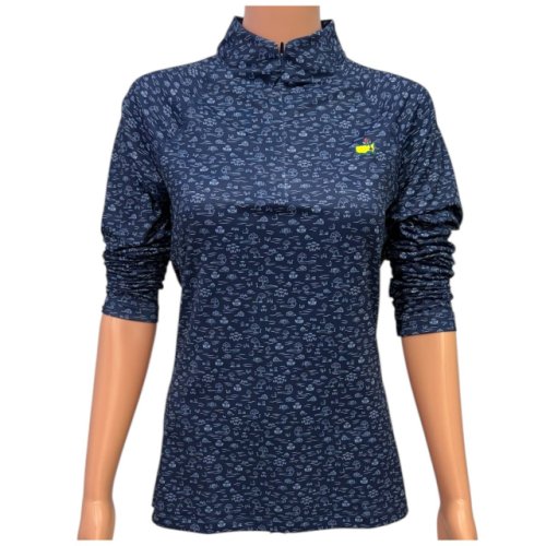 Masters Magnolia Lane Navy Performance Tech 1/4 Zip Pullover 