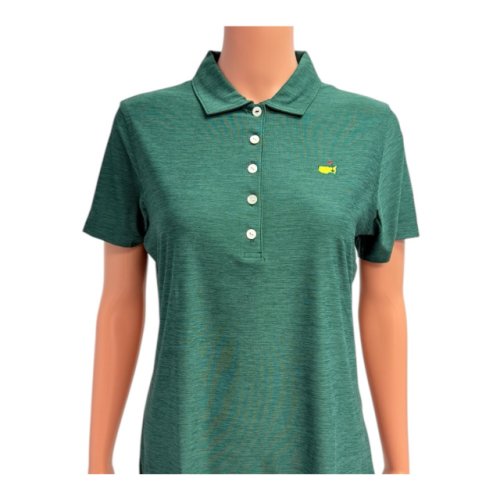 Masters Magnolia Lane Performance Tech Heathered Green Polo 