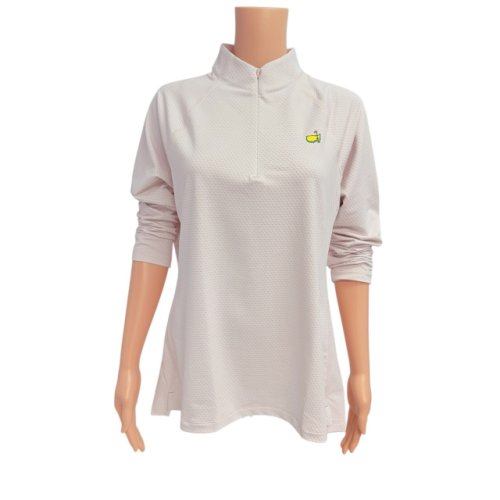 Masters Magnolia Lane Pink Performance Tech 1/4 Zip with White Magnolias 