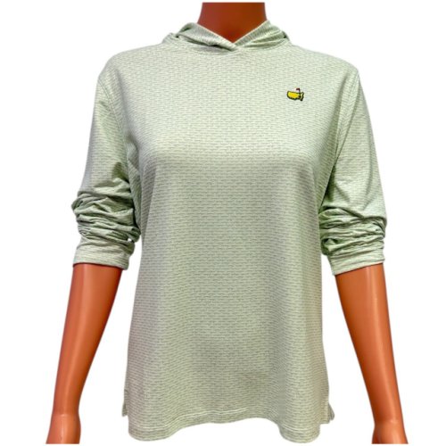 Masters Magnolia Lane White Performance Tech Hoodie with Hogan Bridge Icons 