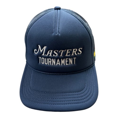 Masters Navy Blue Embroidered Puffy Trucker Mesh Back Rope Hat 