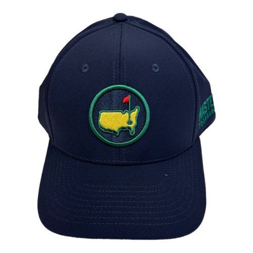 Masters Navy Blue Performance Tech Hat with Green Circle Logo 
