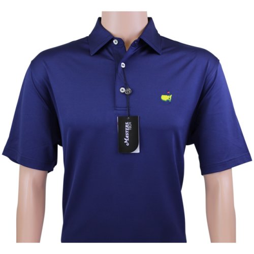 Masters Navy Blue Performance Tech Polo Golf Shirt 
