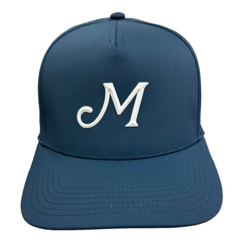 Masters Navy Blue Performance Tech Rubber Big "M" Hat with Perforated Back 
