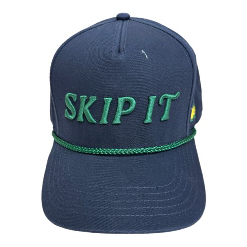 Masters Navy Blue SKIP IT Embroidered Green Rope Hat