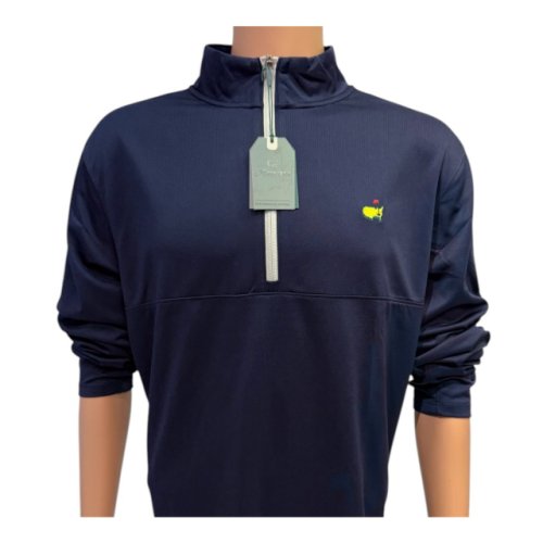 Masters Performance Tech Navy Textured 1/4 Zip Pullover 