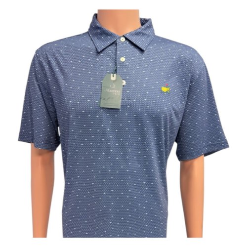 Masters Performance Tech Navy with Light Blue Step Pattern 