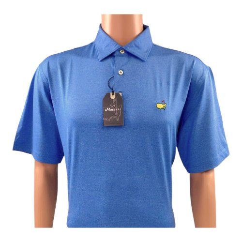 Masters Performance Tech Space-Dyed Blue Polo 