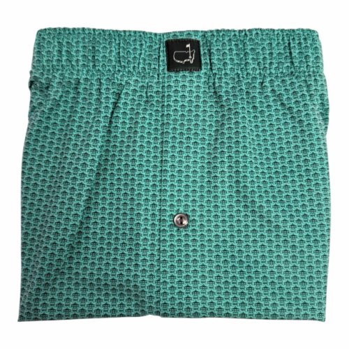 Masters Peter Millar Green Boxers with Leaderboard Icons 