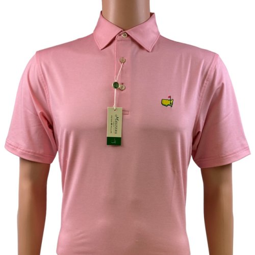 Masters Peter Millar Performance Tech Light Coral Polo 