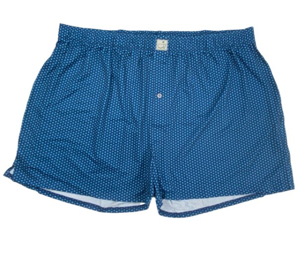 Masters Peter Millar Performance Tech Navy with Light Blue Mini Floral Pattern Boxer Shorts 