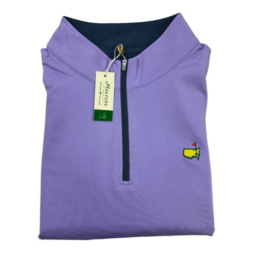 Masters Peter Millar Purple Performance Tech 1/4 Zip Pullover 