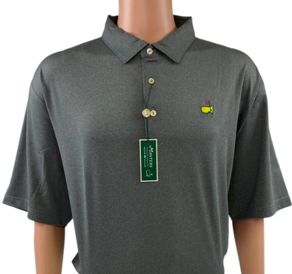 Masters Peter Millar Stormy Grey Performance Tech Polo 