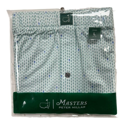 Masters Peter Millar White and Light Blue Plastic Cup Boxer Shorts 